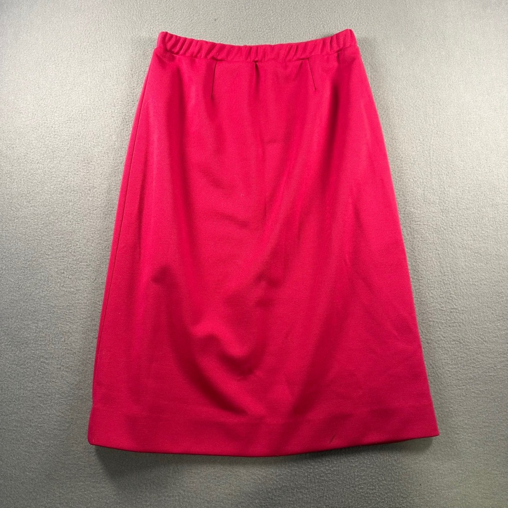 Graff Californiawear Vintage Pink Midi Skirt Elastic Waist Made in USA Size 14